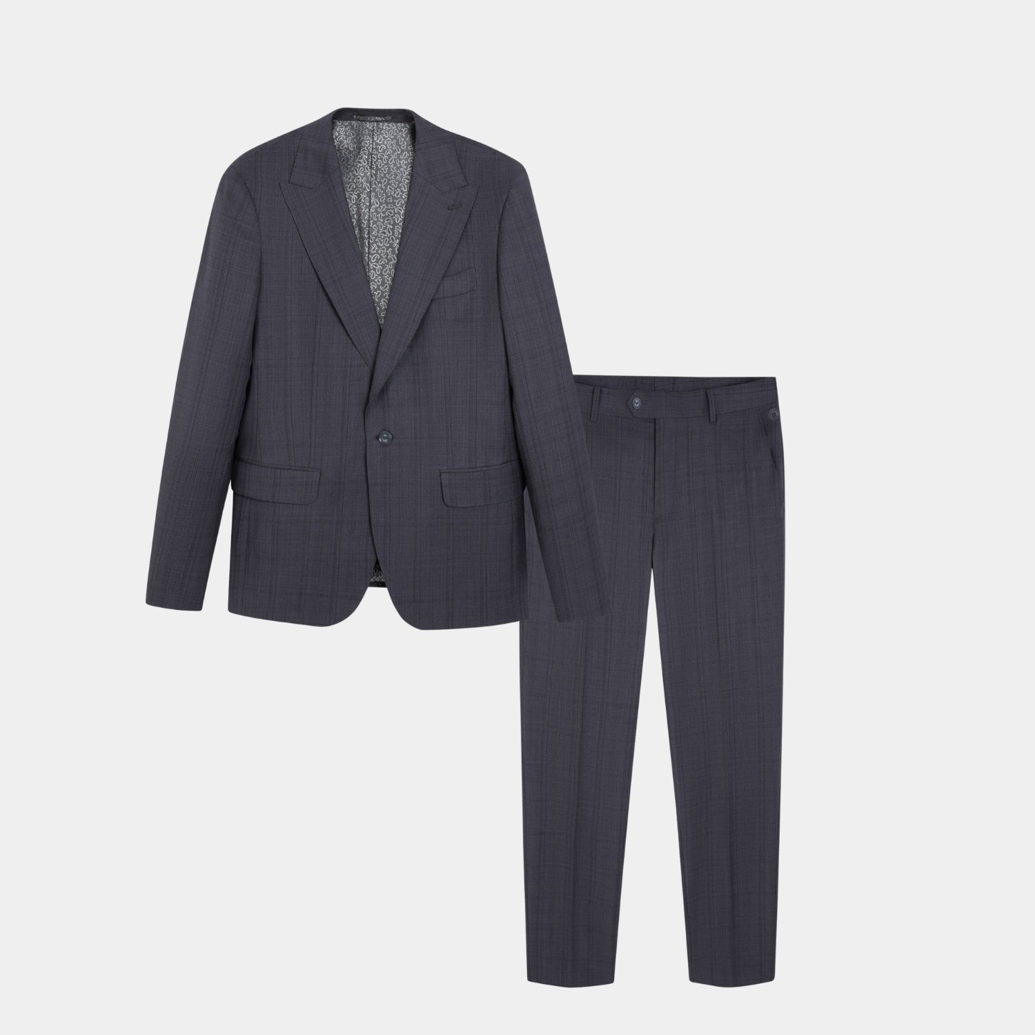 Bộ Suits Nam Xám Kẻ Aristino Business